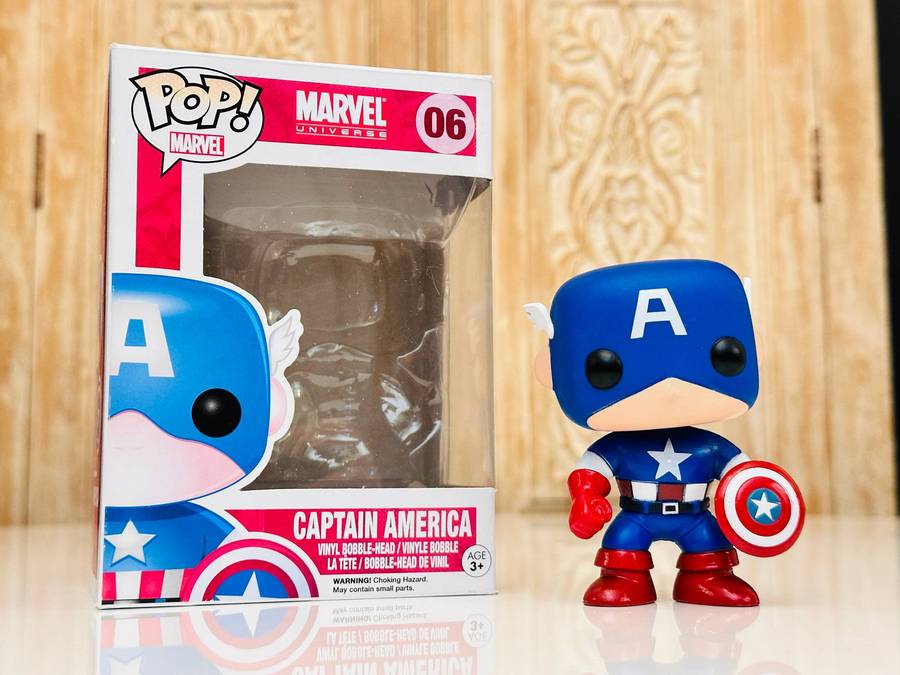 Funko Captain America Retired Vinyl Collectable with Original Box