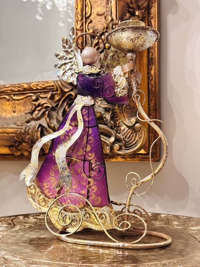 Exquisite Statement Angel Candle Holder Set
