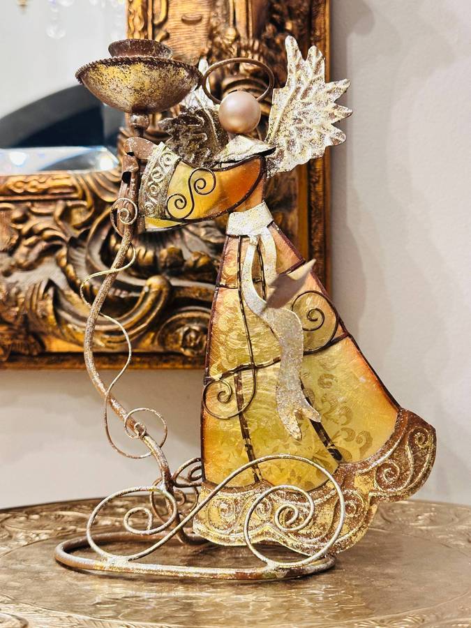 Exquisite Statement Angel Candle Holder Set