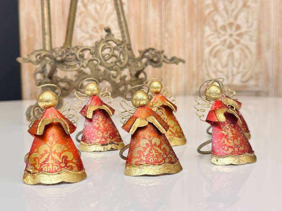 Exquisite Statement Angel Napkin Ring Set