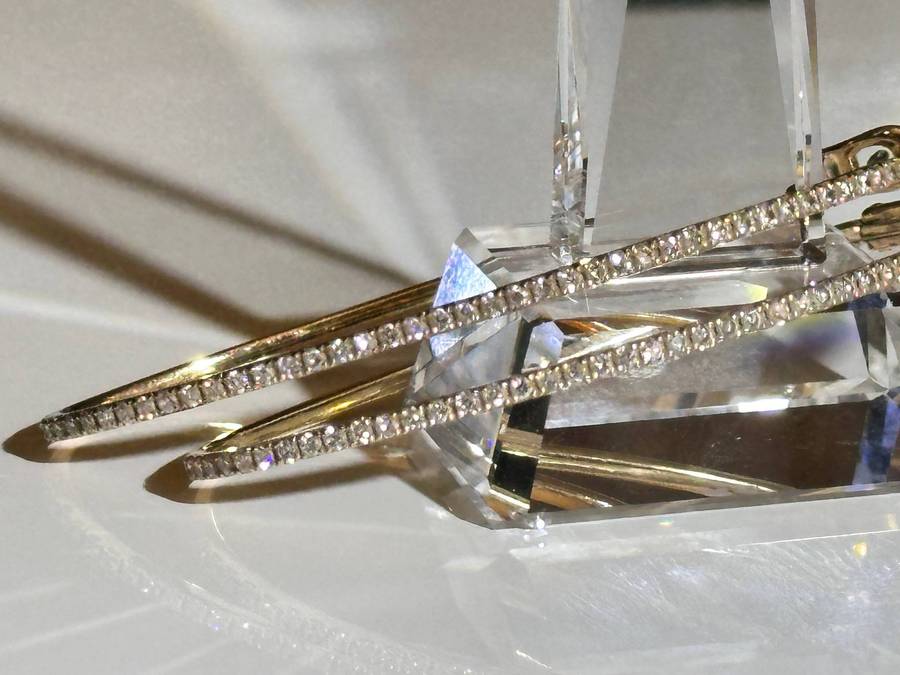 18ct Gold & Diamond Statement Earrings