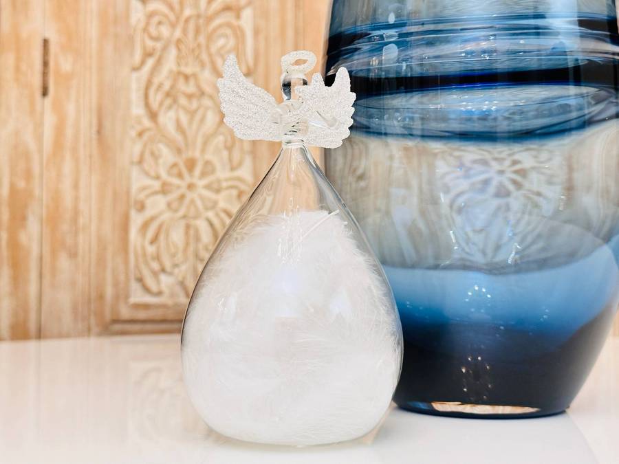 Exquisite Hand Blown Glass Statement Angel