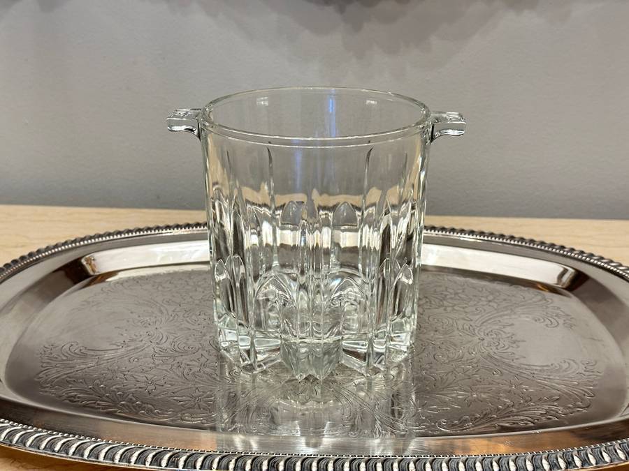 Vintage Cut CRYSTAL ICE Bucket