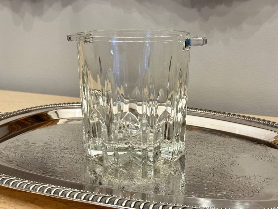 Vintage Cut CRYSTAL ICE Bucket
