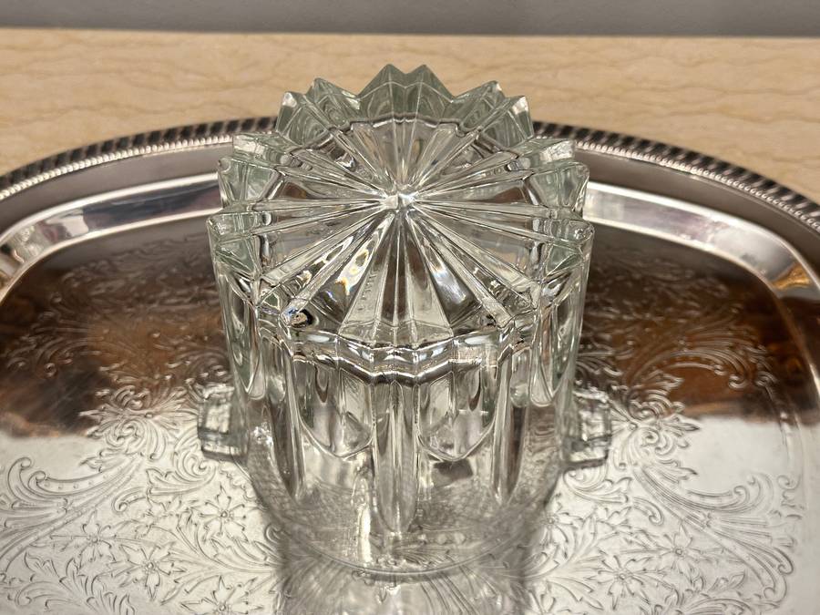 Vintage Cut CRYSTAL ICE Bucket