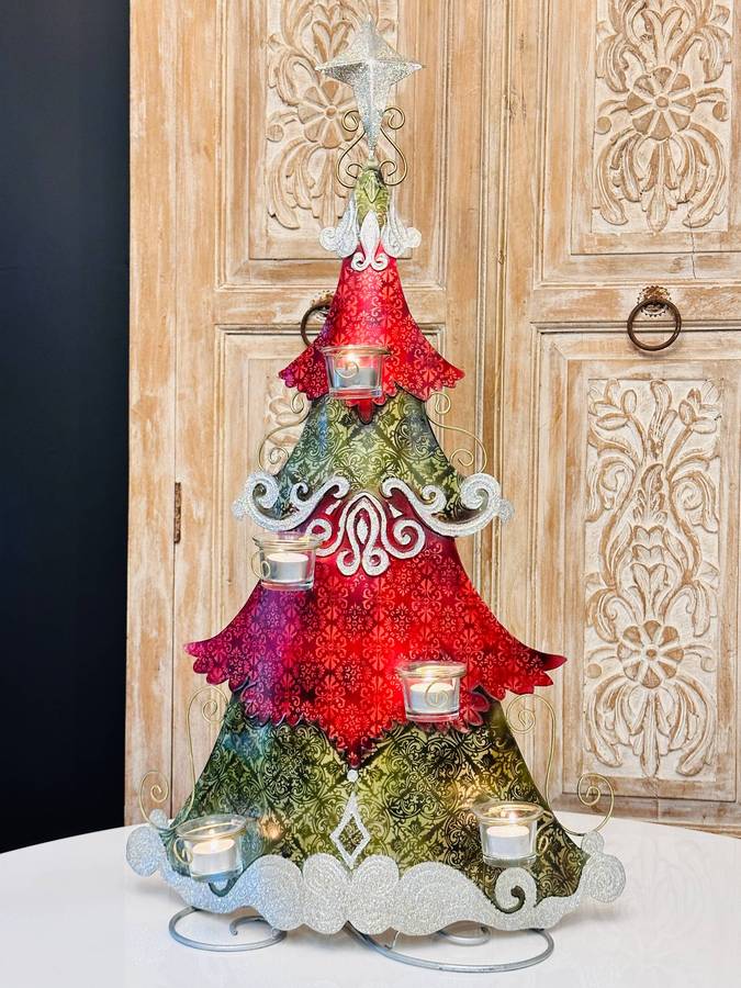 Exquisite Large 85cm Vintage Christmas Tree Statement Piece