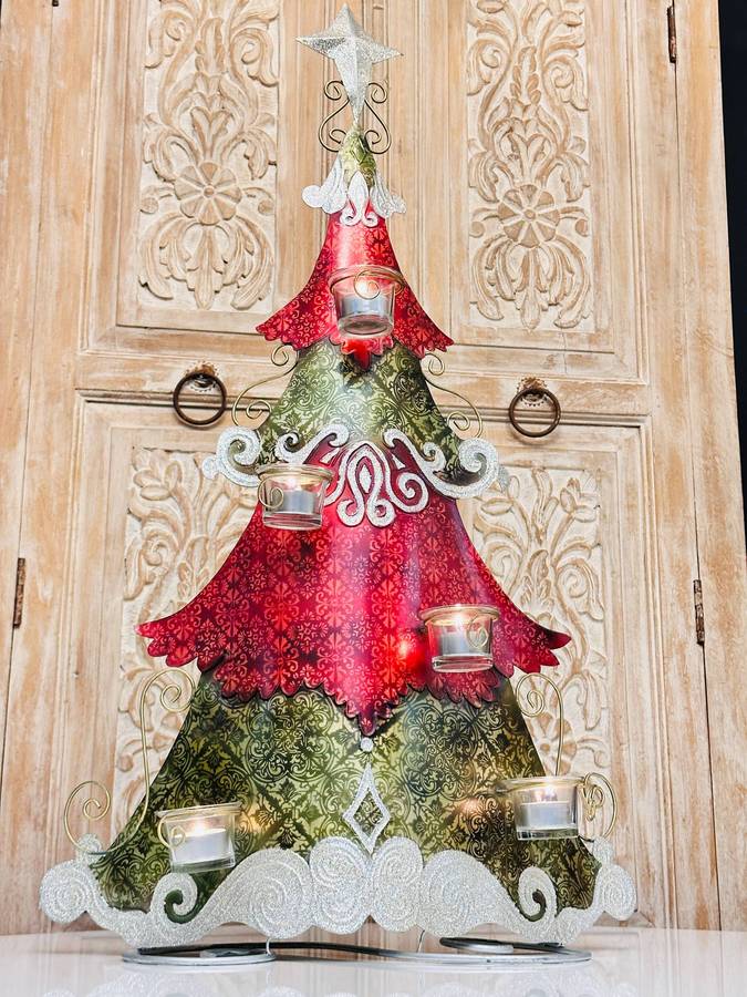Exquisite Large 85cm Vintage Christmas Tree Statement Piece