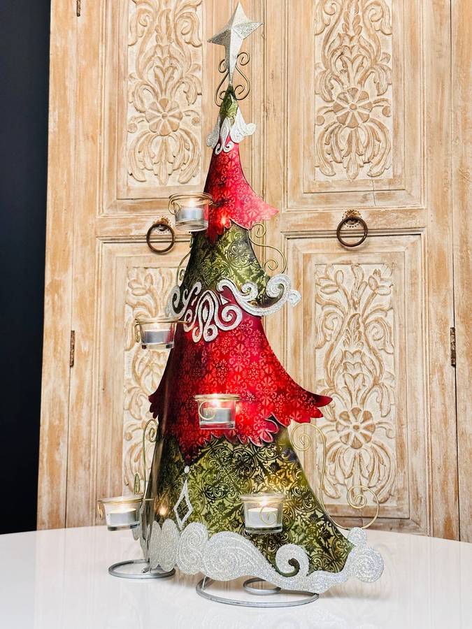 Exquisite Large 85cm Vintage Christmas Tree Statement Piece