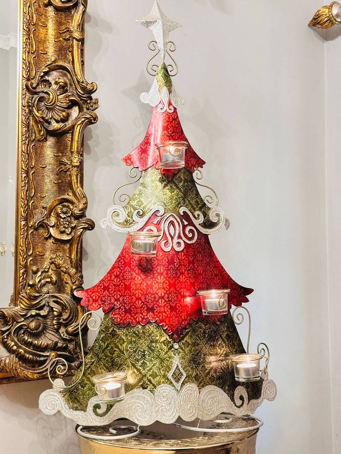 Exquisite Large 85cm Vintage Christmas Tree Statement Piece
