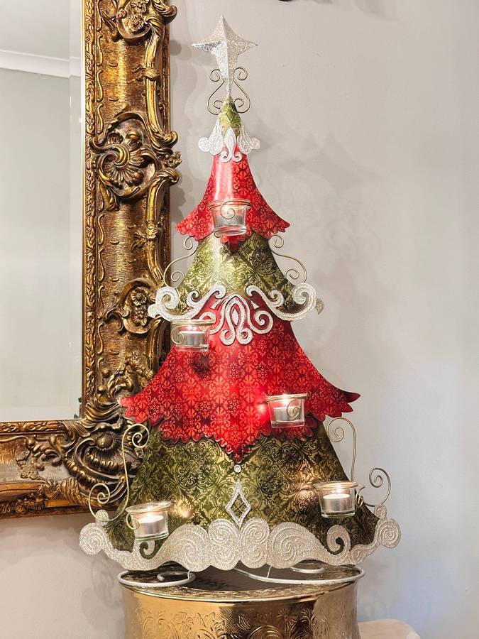 Exquisite Large 85cm Vintage Christmas Tree Statement Piece