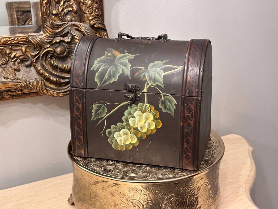 Beautiful Vintage Hand Painted Chest