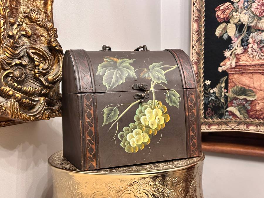 Beautiful Vintage Hand Painted Chest