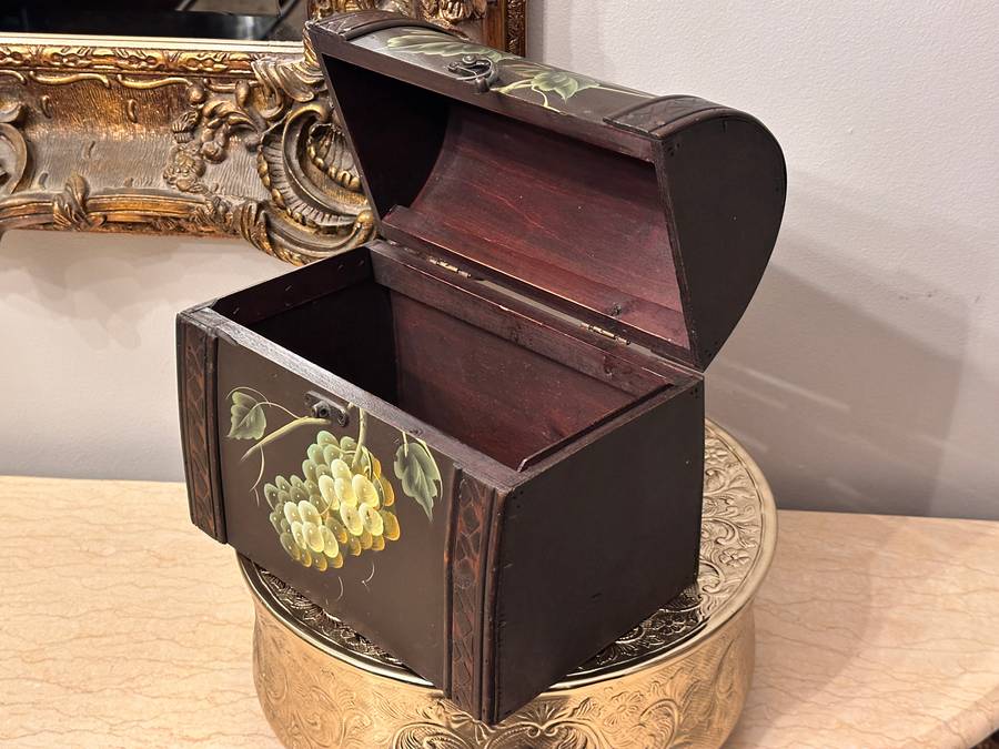 Beautiful Vintage Hand Painted Chest