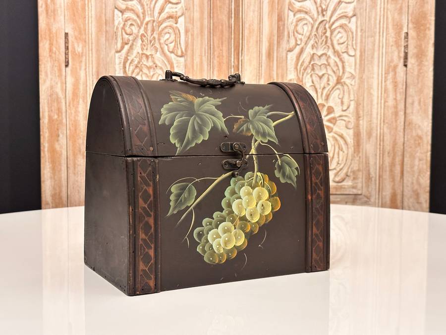 Beautiful Vintage Hand Painted Chest