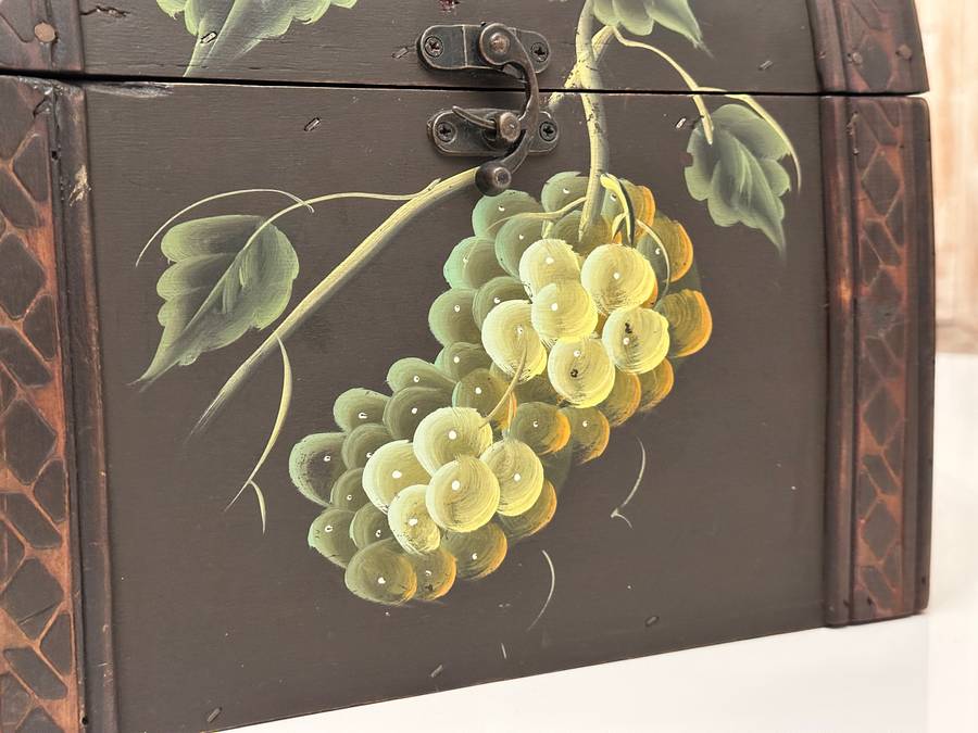 Beautiful Vintage Hand Painted Chest