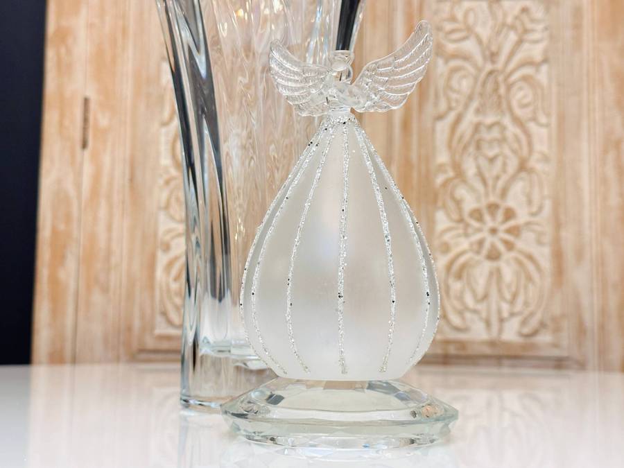 Exquisite Large Collectable Glass Light up Statement Angel