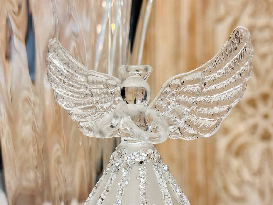 Exquisite Large Collectable Glass Light up Statement Angel