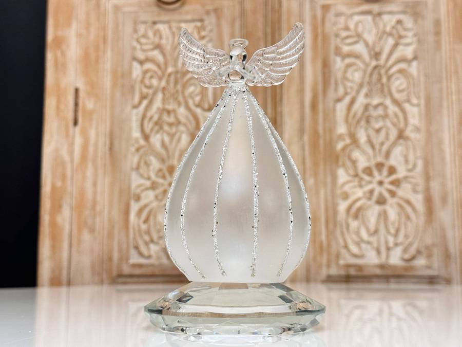 Exquisite Large Collectable Glass Light up Statement Angel