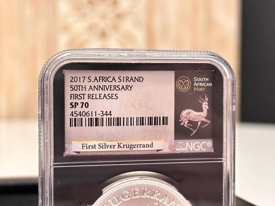 2017 KRUGERRAND - First Releases NGC SP70 Graded Silver 1oz