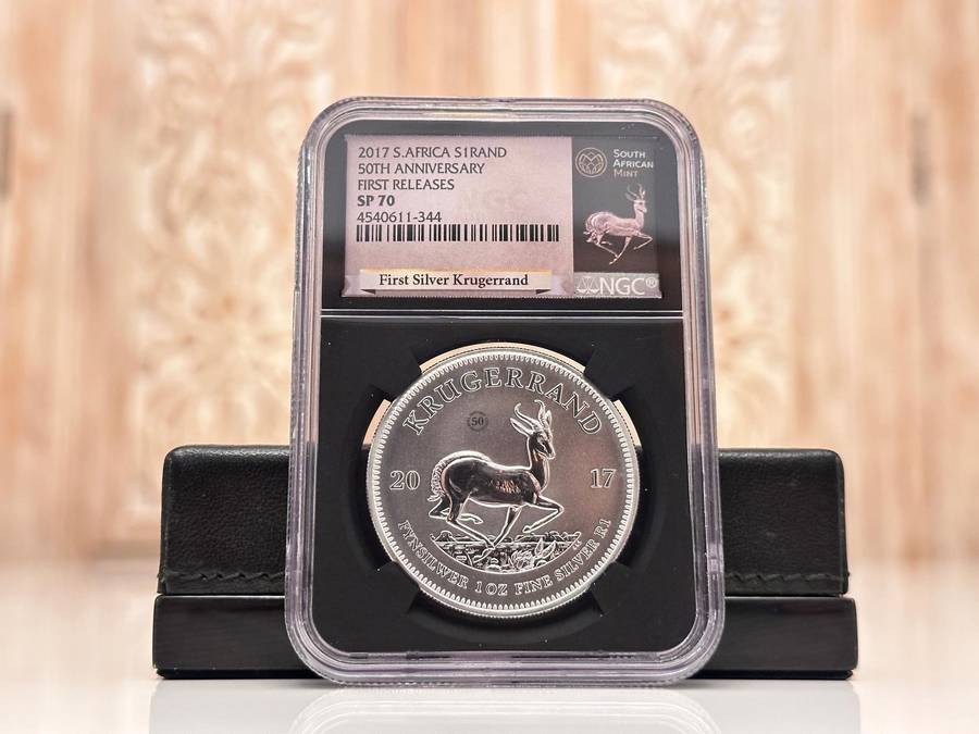2017 KRUGERRAND - First Releases NGC SP70 Graded Silver 1oz