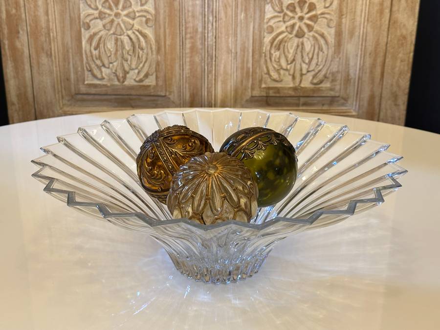 Exquisite Vintage Decorative Glass Spheres