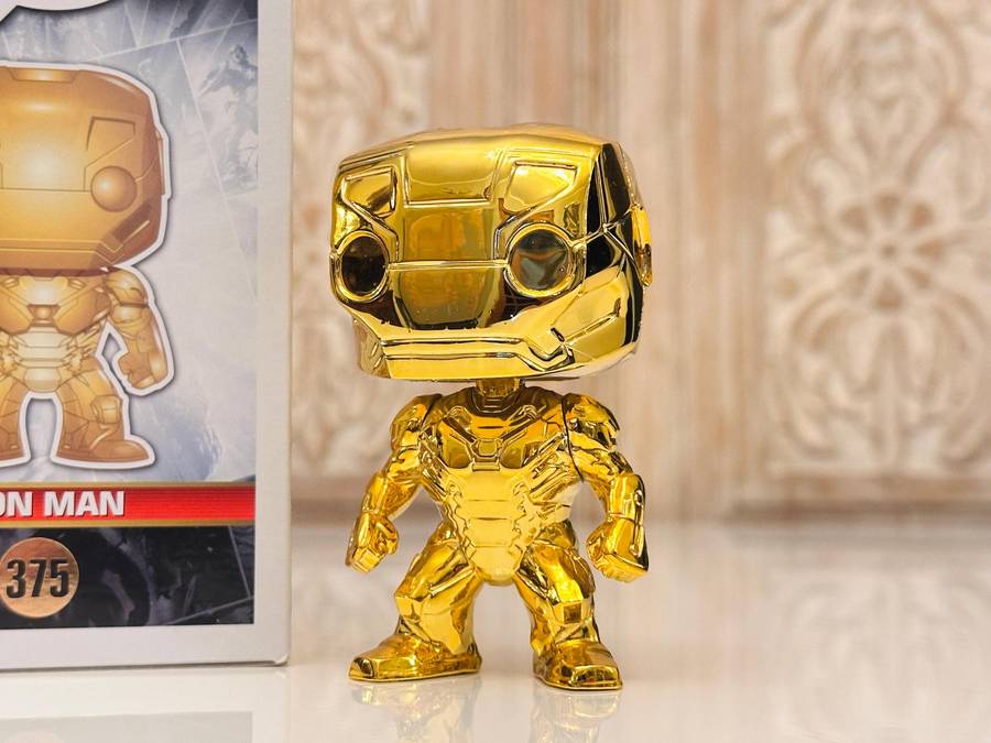 Iron Man Marvel 10th Anniversary Rare Special Edition Funko Pop Bobble Head with Box