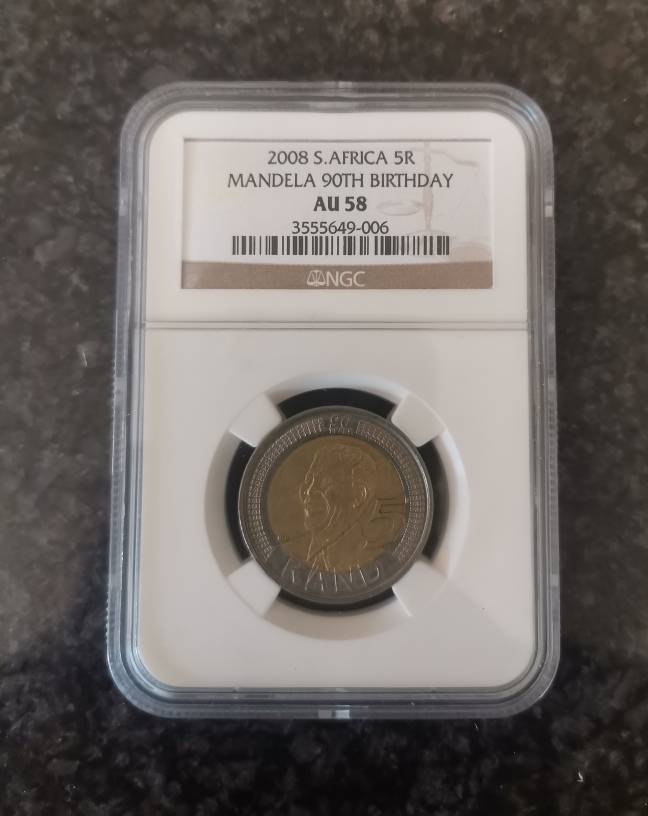 NGC Graded - 2008 R5 Mandela 90TH Birthday - Set of 9 coins - Bid per set