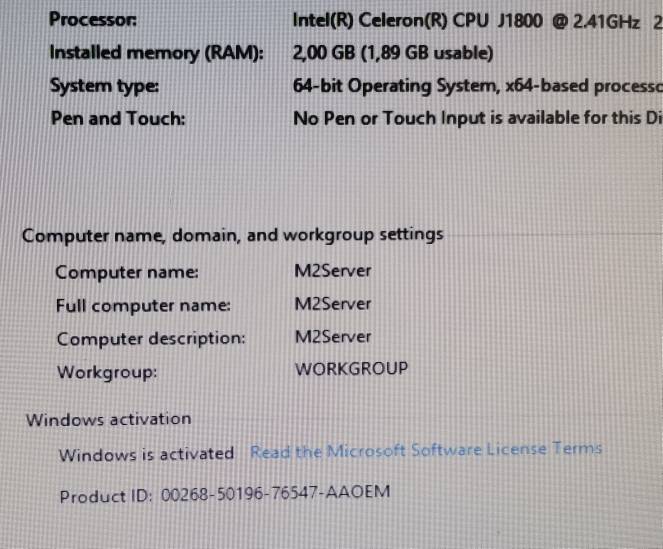 Lenovo C260 AIO - 19.5" LED - 2GB RAM/ 500GB HDD + Windows 8 - Condition as per photos