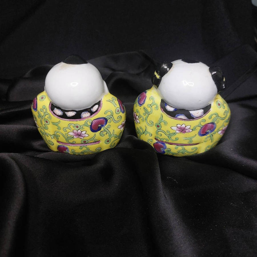 Vintage Chinese hand-painted figures