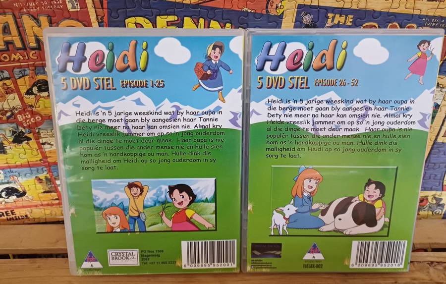 Heidi - Die Volledige Reeks 10 DVD Stel - Episode 1-52