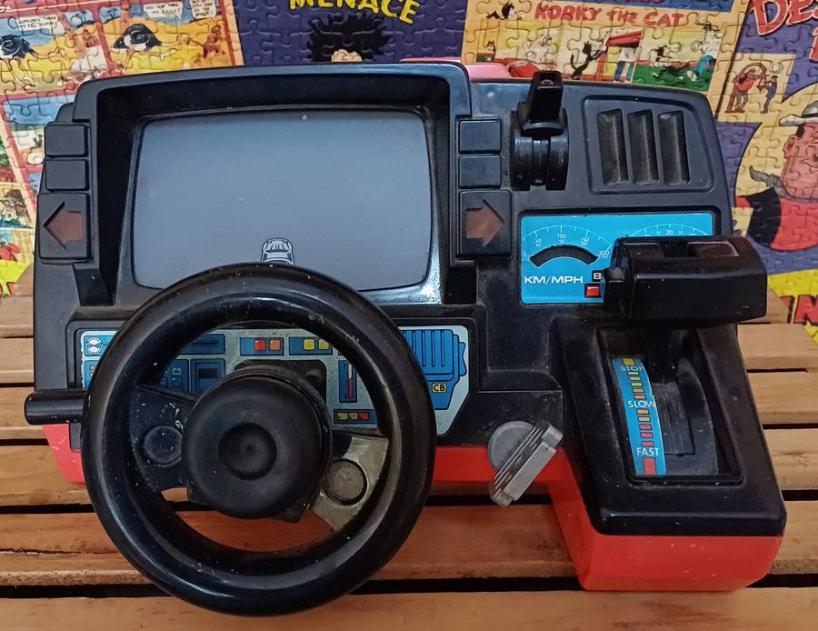 Vintage 1985 Fun to Drive Dashboard Racing Game Red Corvette (Not Tested)