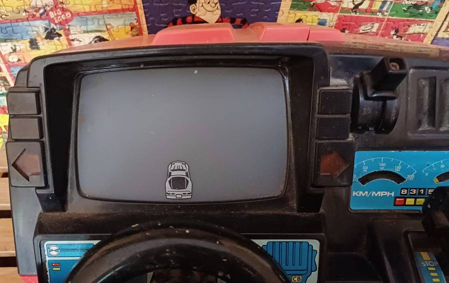 Vintage 1985 Fun to Drive Dashboard Racing Game Red Corvette (Not Tested)