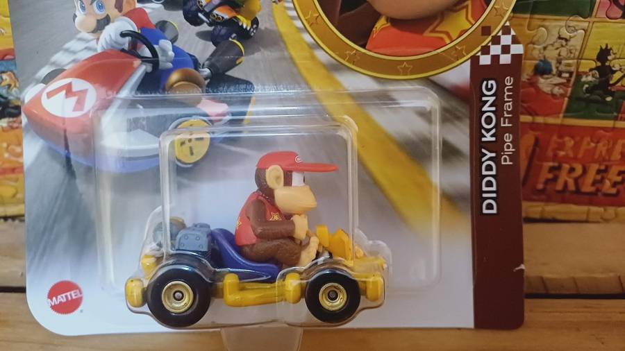 Hot Wheels - Mario Kart - Die Cast - Diddy Kong