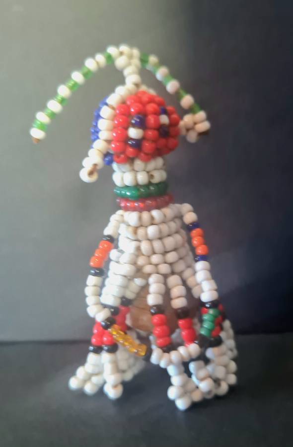 Bead doll, hand made