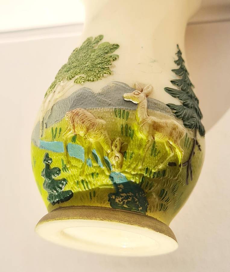 Vintage plastic, miniature vase