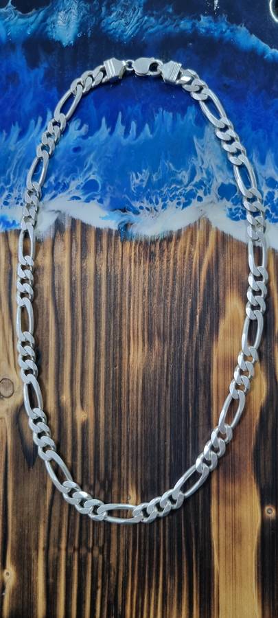 55cm X 10mm silver necklace chain