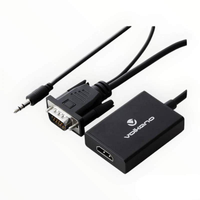Volkano Append Series VGA Male to HDMI Female Converter (VK-20046-BK)