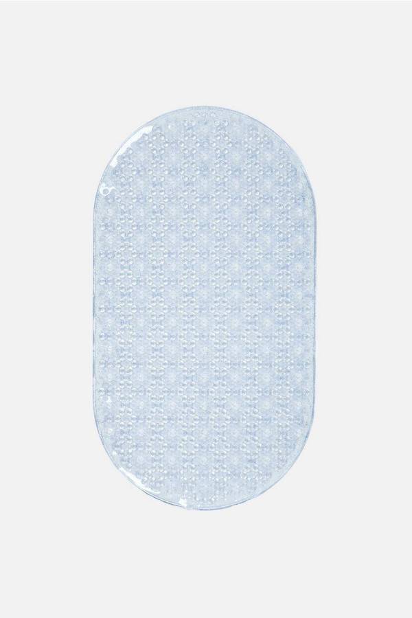 Single Non-Slip Bathmat Silver
