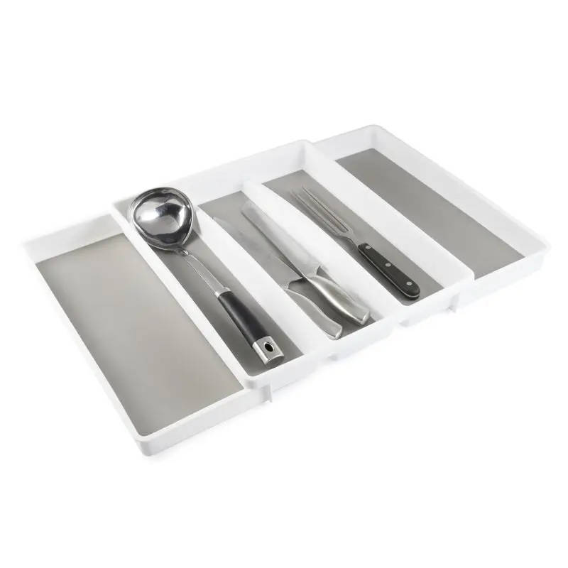 Expandable Utensil Organiser White/Grey W330mm660mm