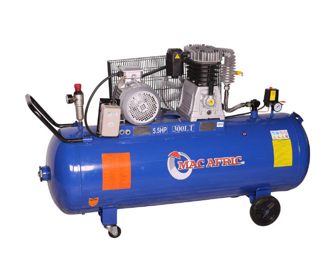 300L 4 kW (5.5 HP) 380 V Belt-Driven Three-Phase Air Compressor