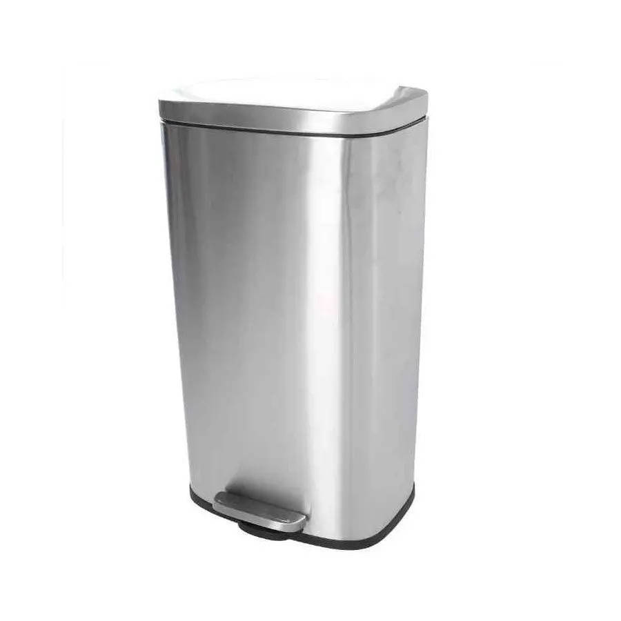 Pedal Bin with Soft Close Stainless Steel 30 Litre