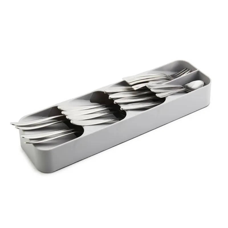 Cutlery Box Grey 410mm x 110mm x 70mm