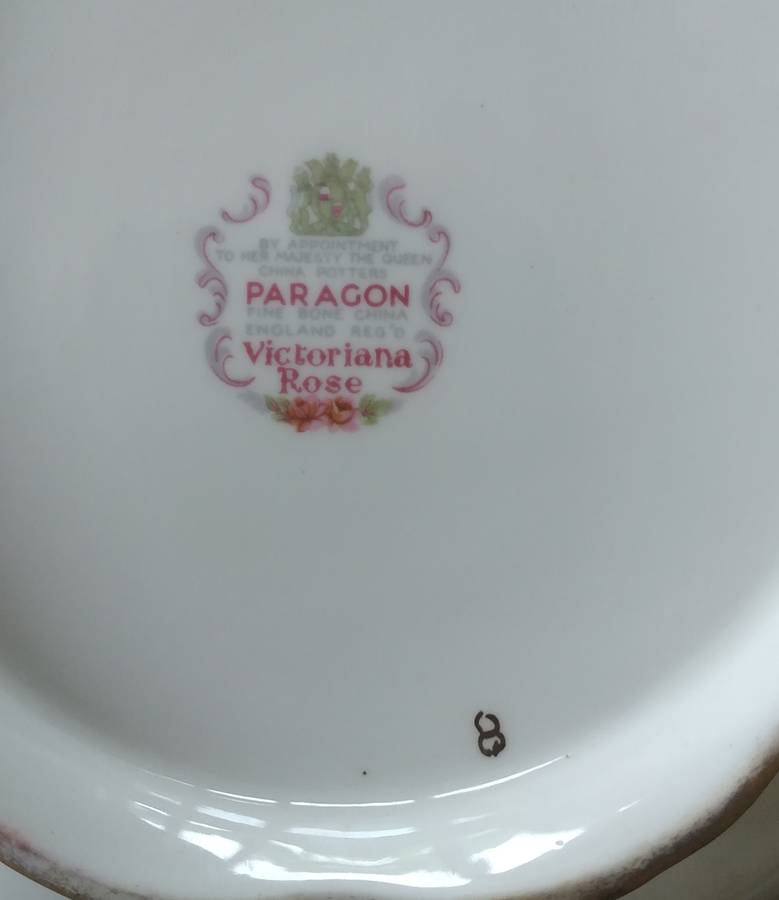 Paragon Victoria rose Teapot with Manufacturing fault on lid handle.