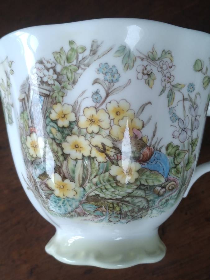 Royal Doulton Bramley Hedge Spring Teacup, Saucer, and Cake Plate Set Immaculate Condition