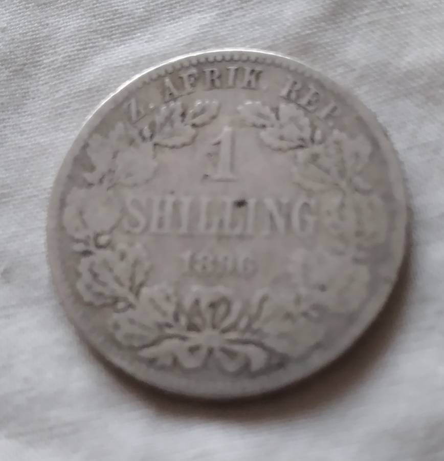 1896 ZAR One Shilling