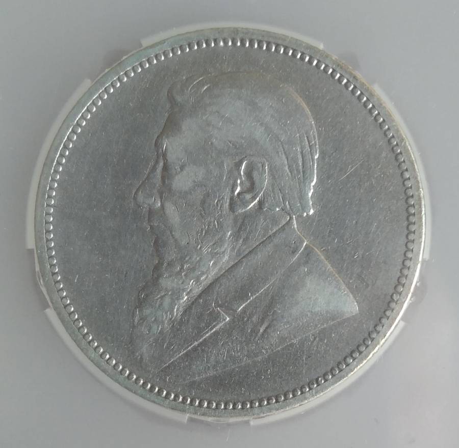 1892 ZAR 2 Shillings VF 20