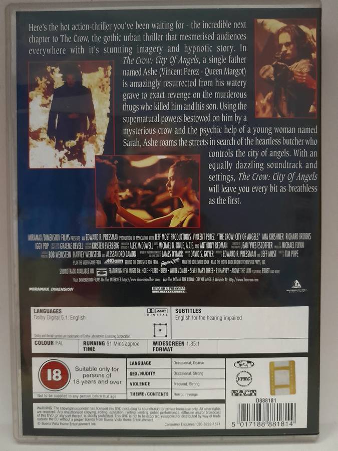 The Crow - City of Angels (DVD)