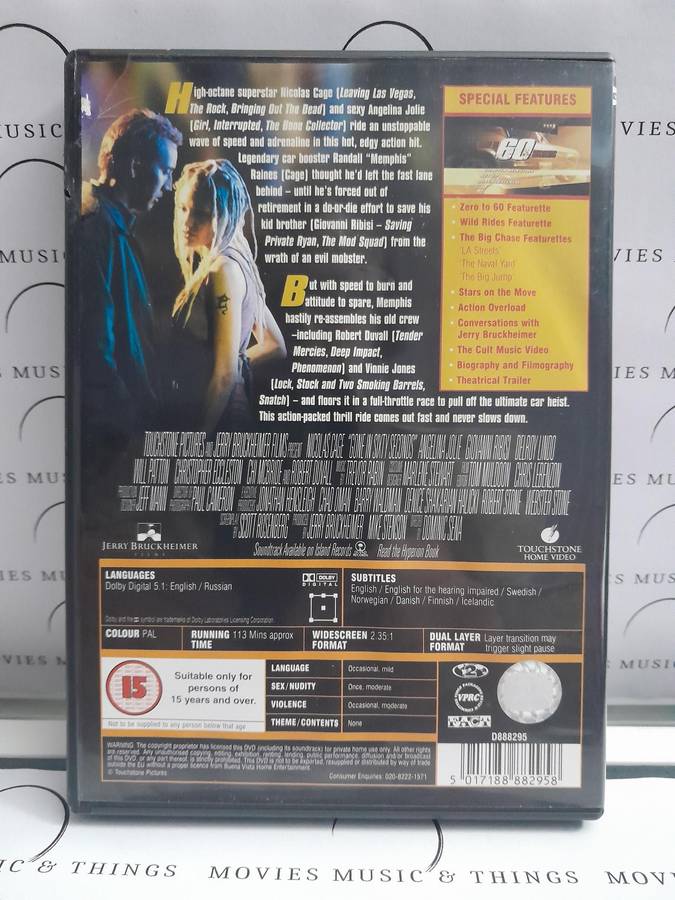 Gone in 60 seconds - Nicolas Cage (DVD)