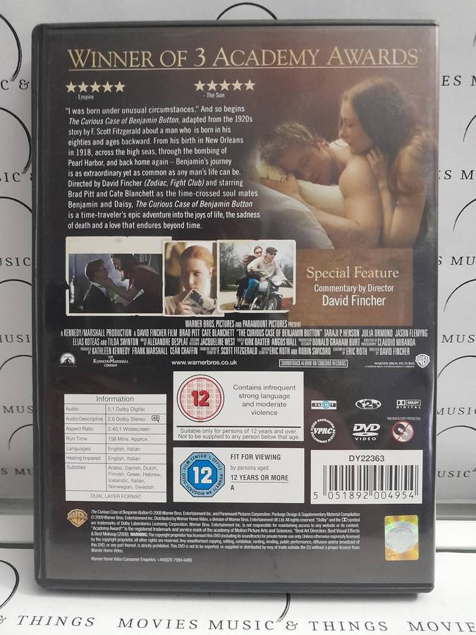 The Curious Case of Benjamin Button - Brad Pitt (DVD)