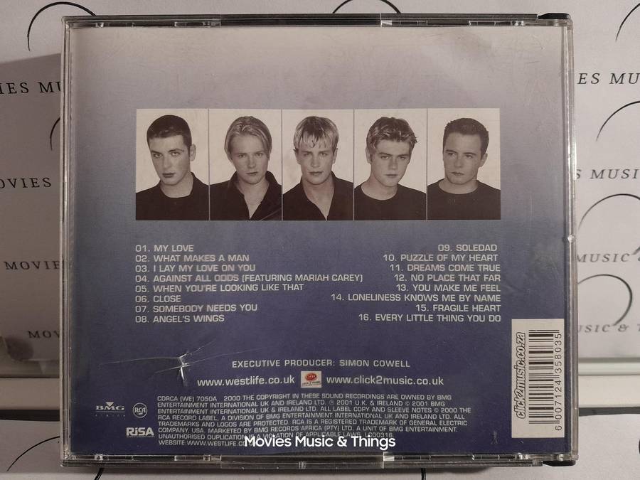 Westlife - Coast to Coast (Double CD) + Westlife poster included
